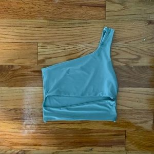 Asymmetrical crop top